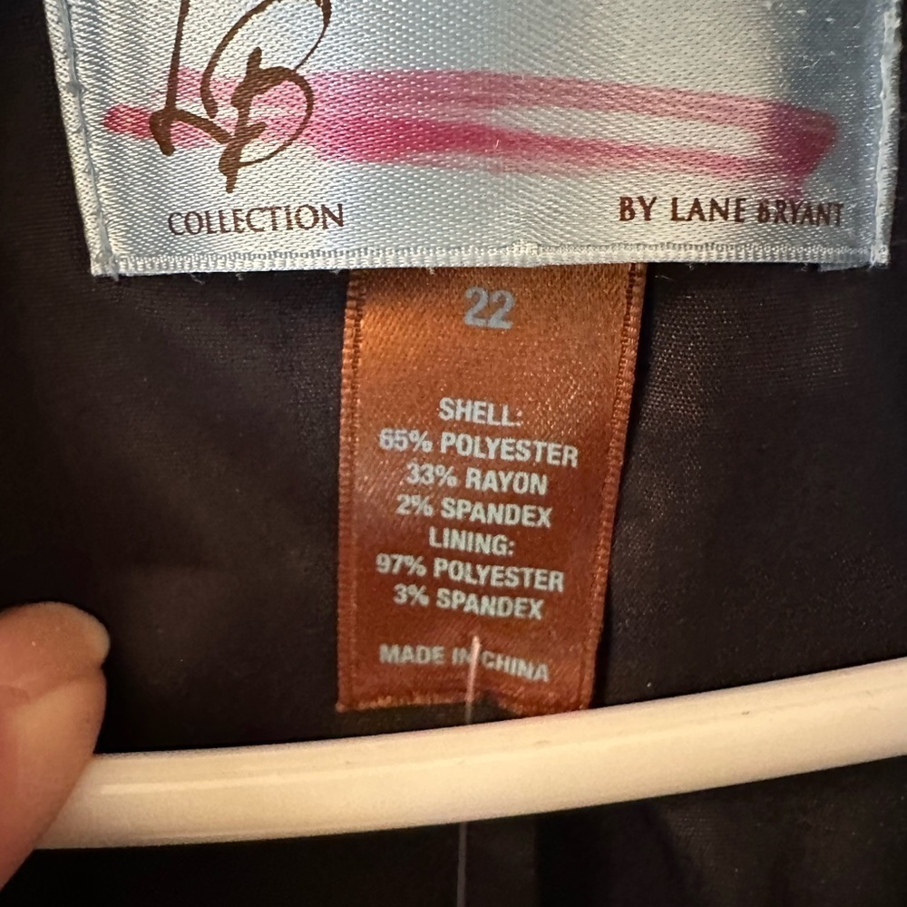 Lane Bryant Black Embroidered Blazer - Picture 5 of 7